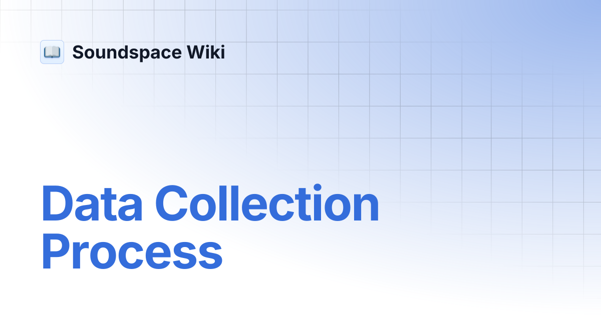 Data Collection Process | Soundspace Wiki